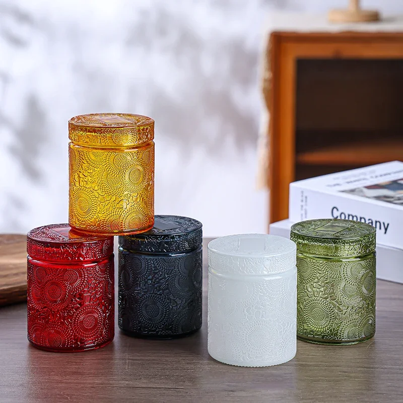 Pot de rangement en verre avec - Candle Making Jars With Lids avis et prix